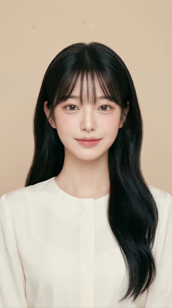 Elegant long-haired blouse