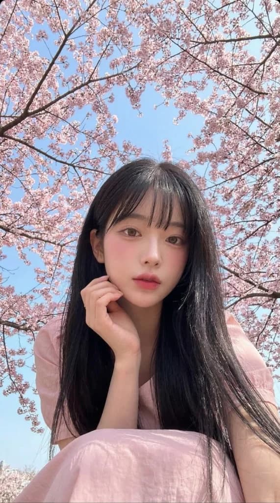 Cherry blossom low angle