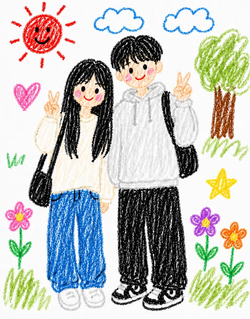 Elementary school student drawing